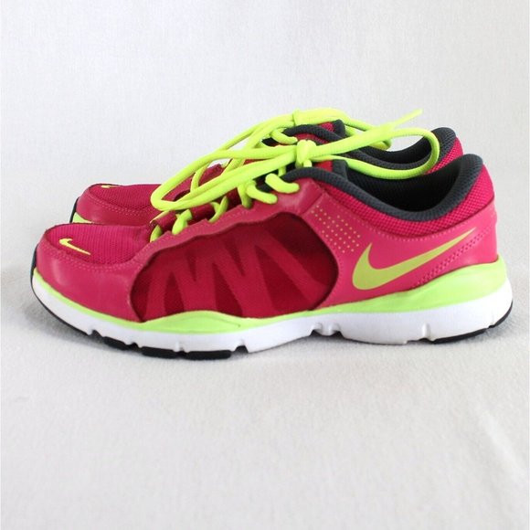 Nike Training Flex TR2 Shoes Womens 6 Pink Neon Athletic Running 511332-632 - Picture 2 of 10